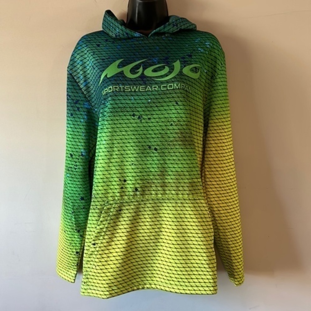 Mojo sportswear company Morning Run Hoodie - color Dolphin size small unisex - Picture 2 of 14